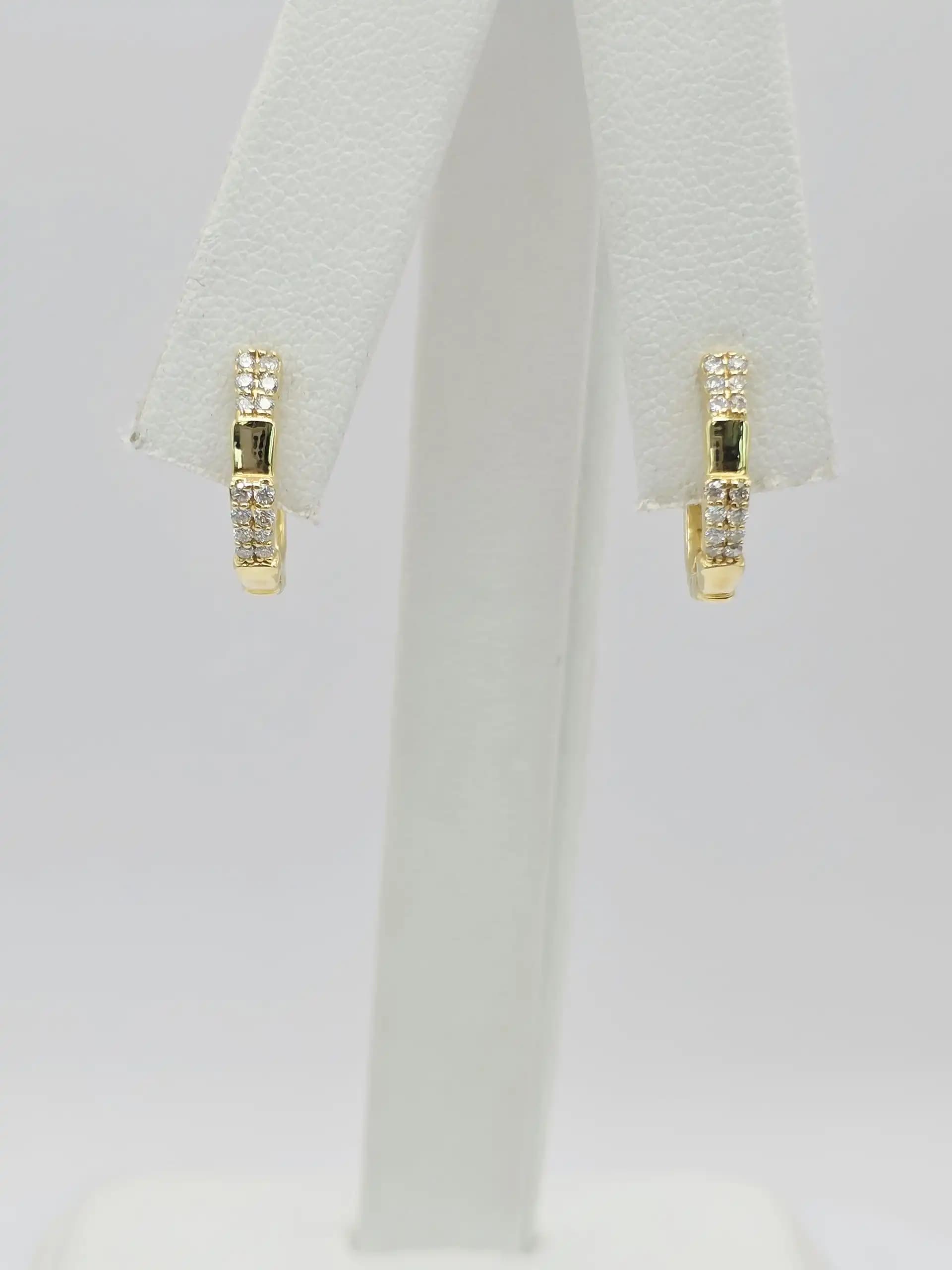 Diamond Hoop Earring