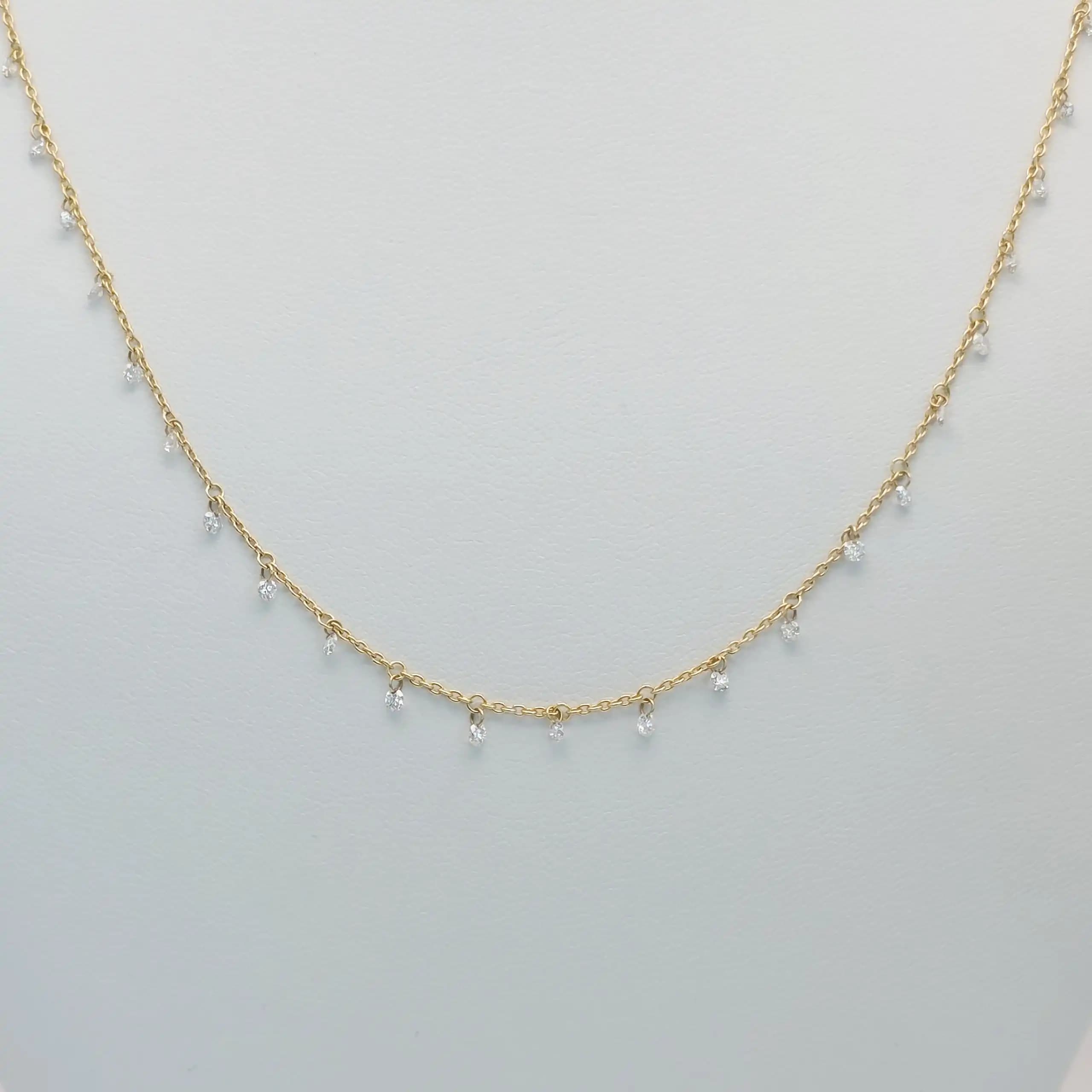 Floting Diamond Necklace