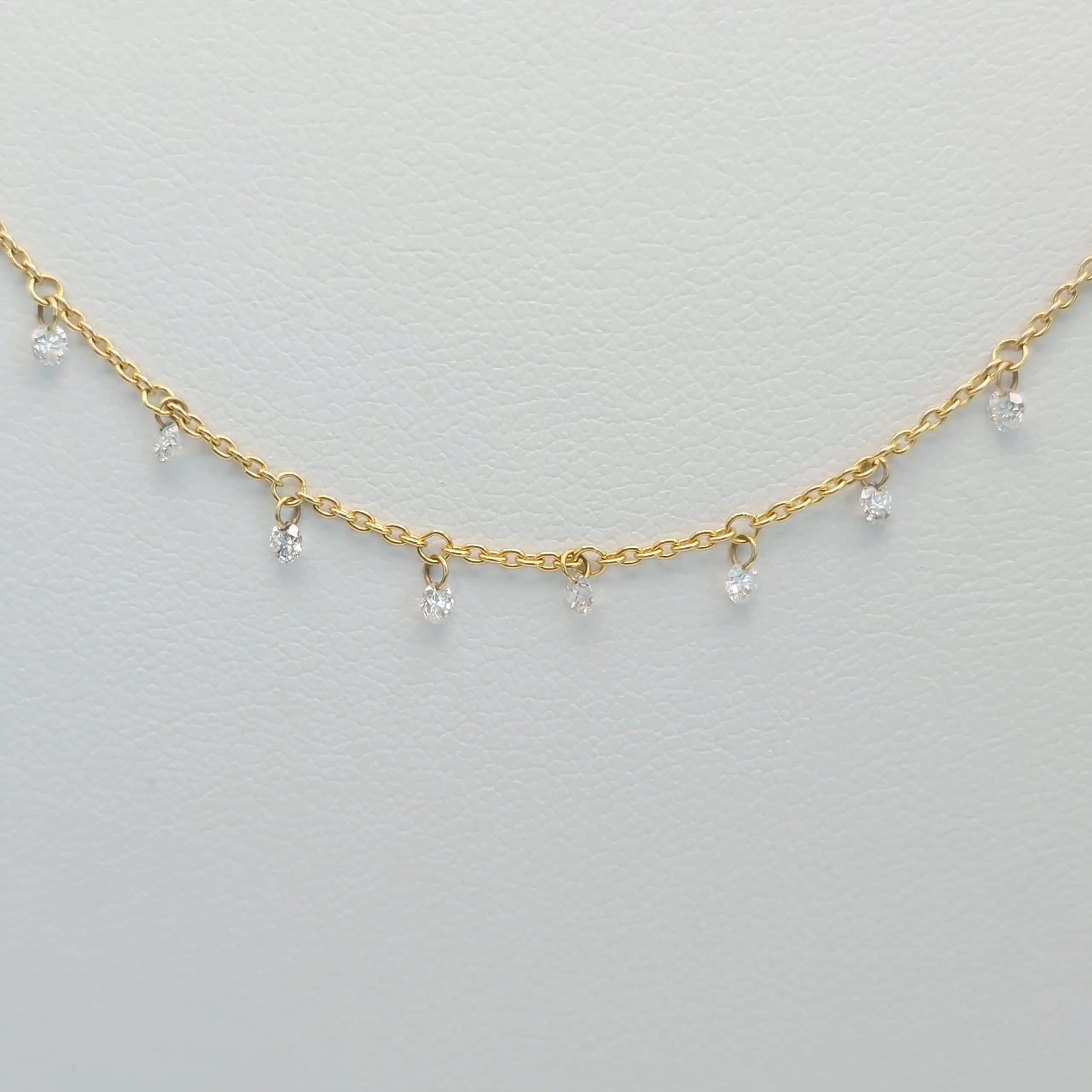 Floting Diamond Necklace