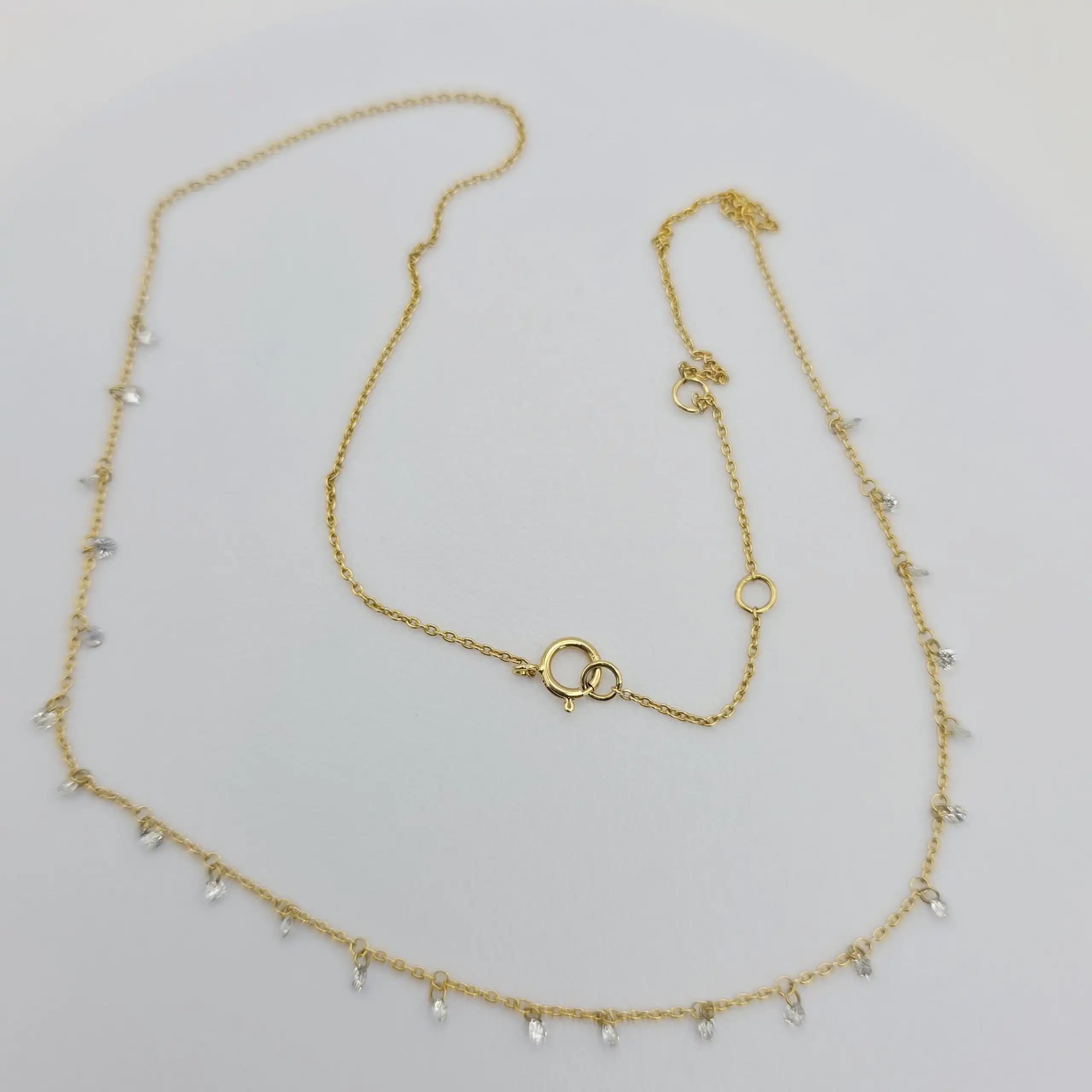 Floting Diamond Necklace