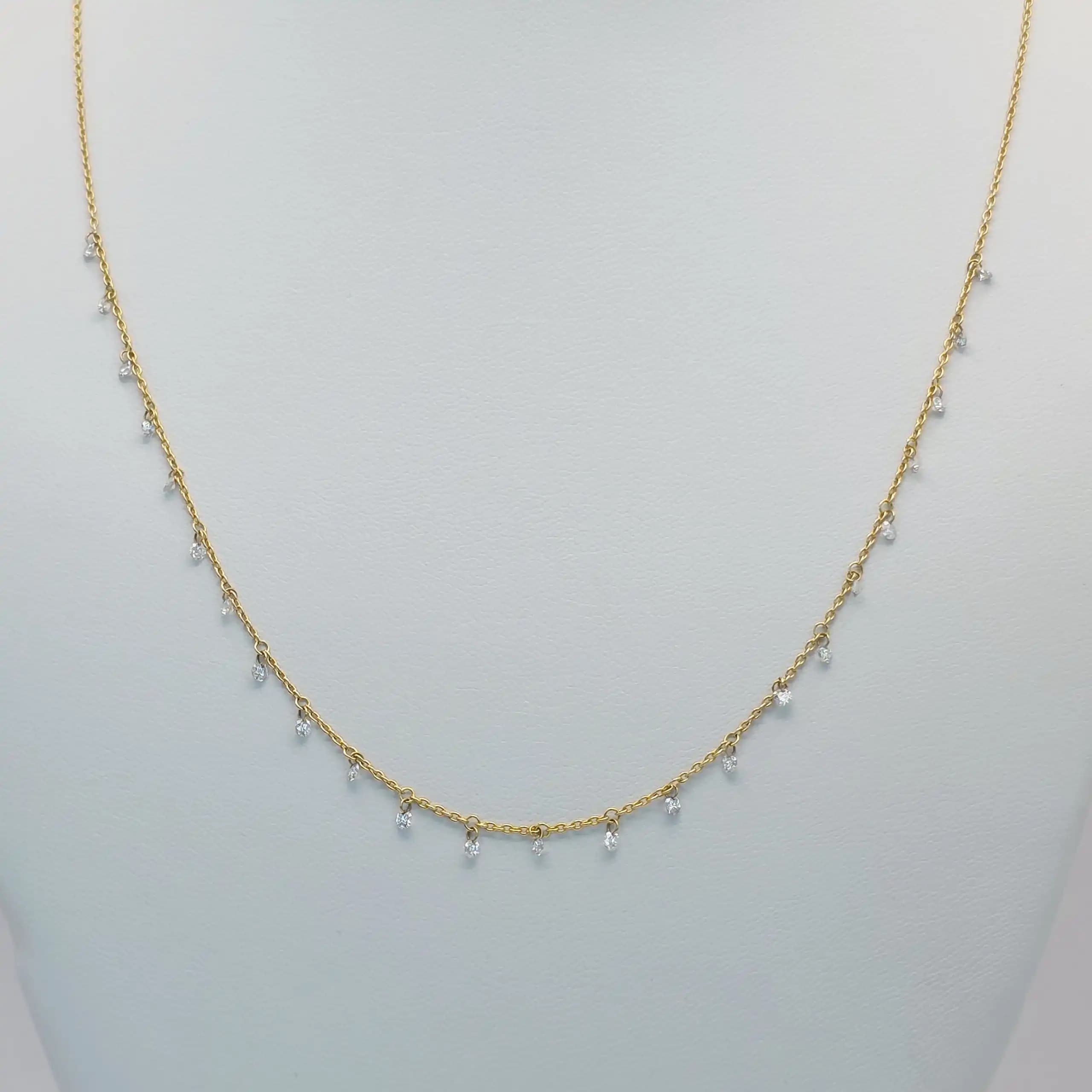 Floting Diamond Necklace