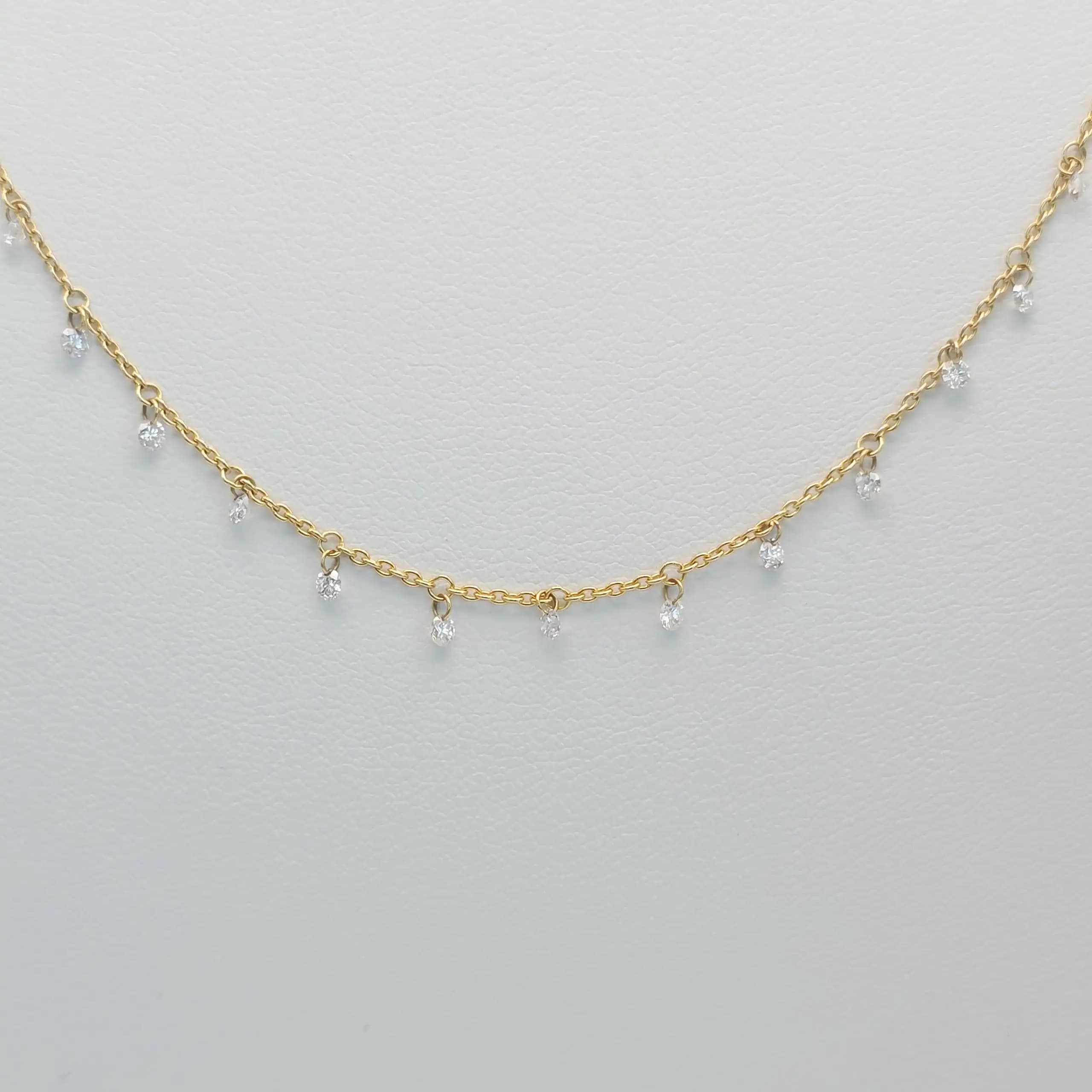 Floting Diamond Necklace