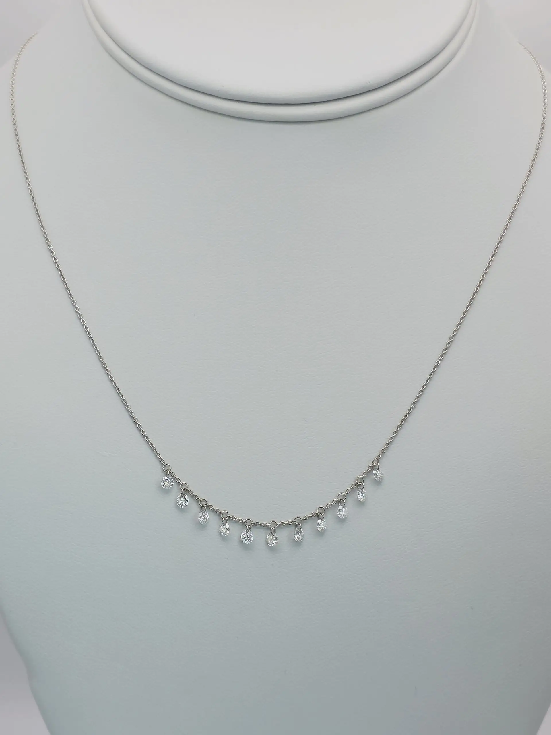 1.00 cts Floting Diamond Necklace
