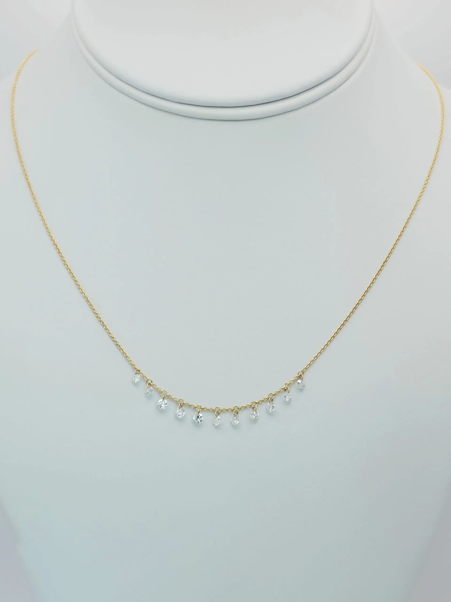 1.00 cts Floting Diamond Necklace