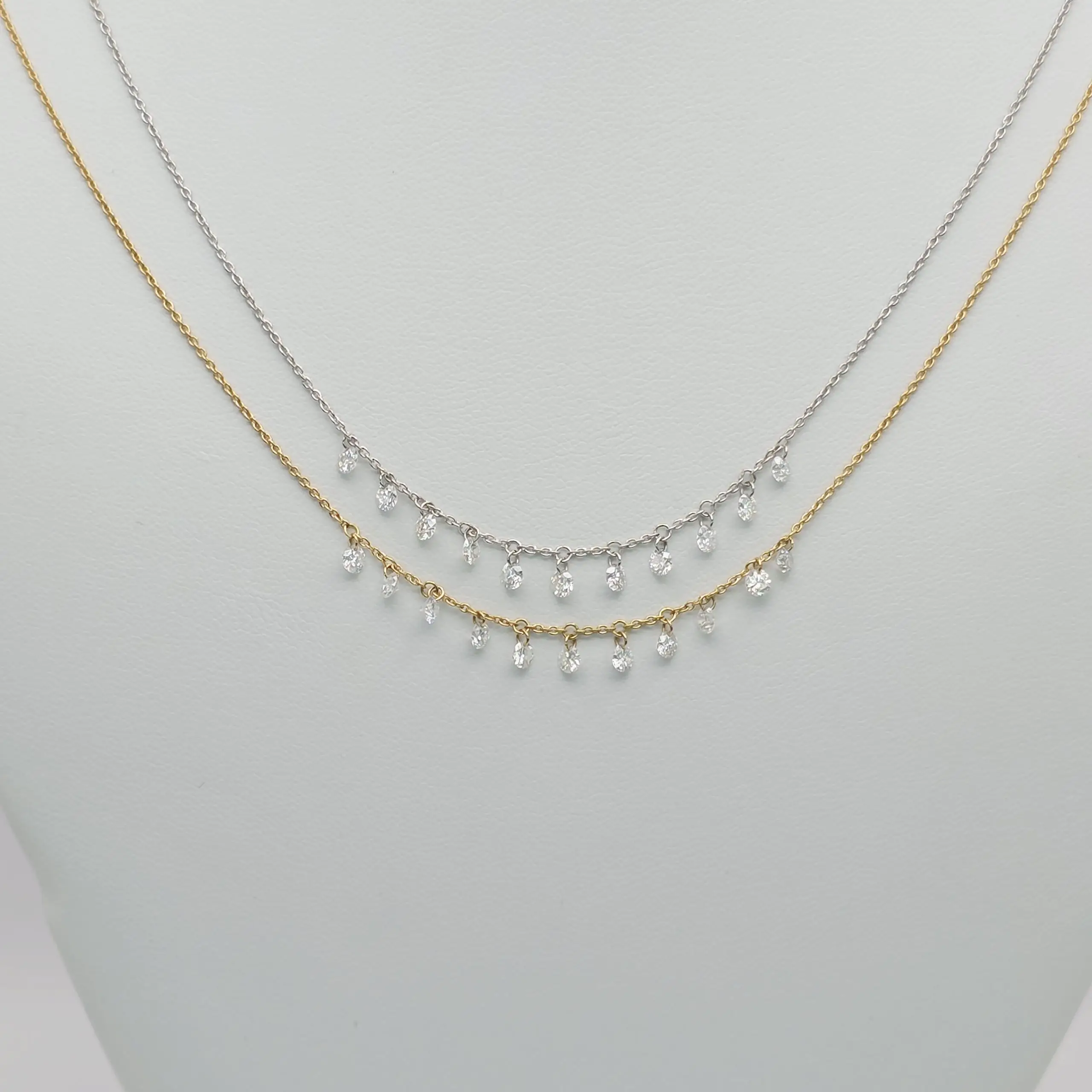1.00 cts Floting Diamond Necklace