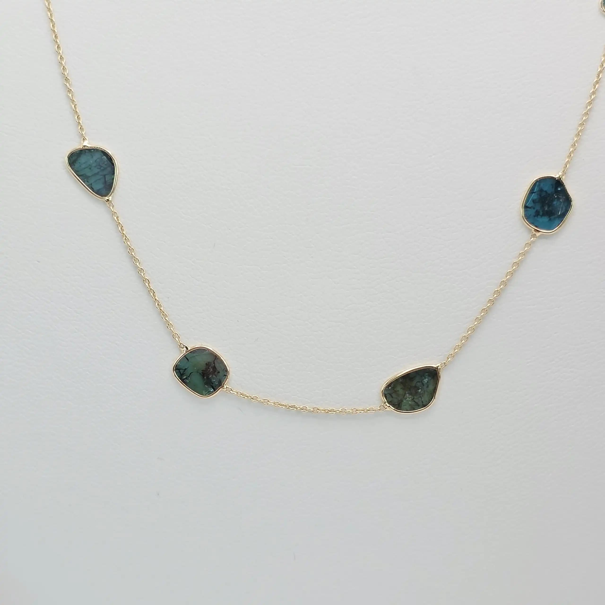 Diamond Slice Station Necklace