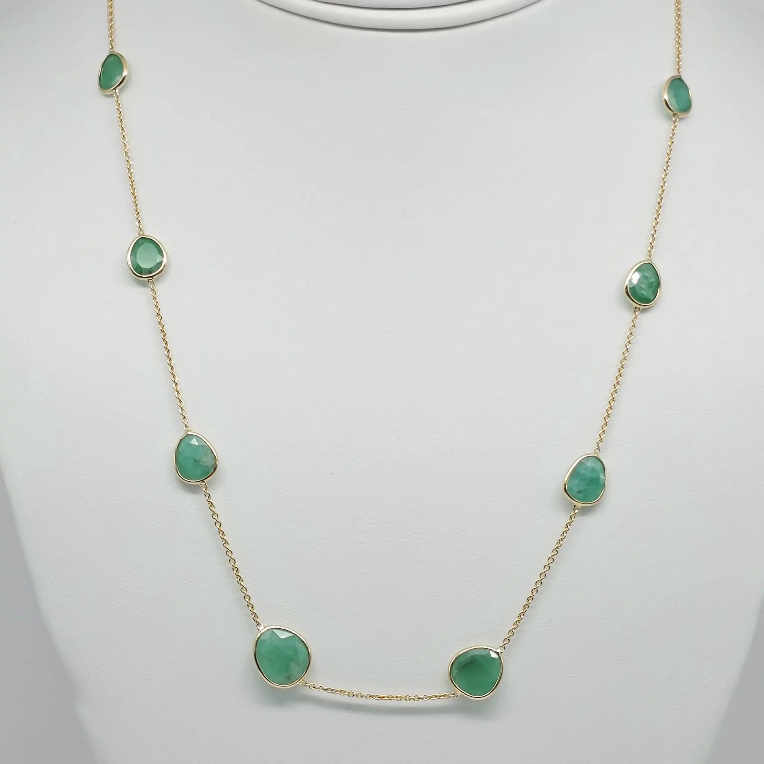 Emerlad Station Necklace