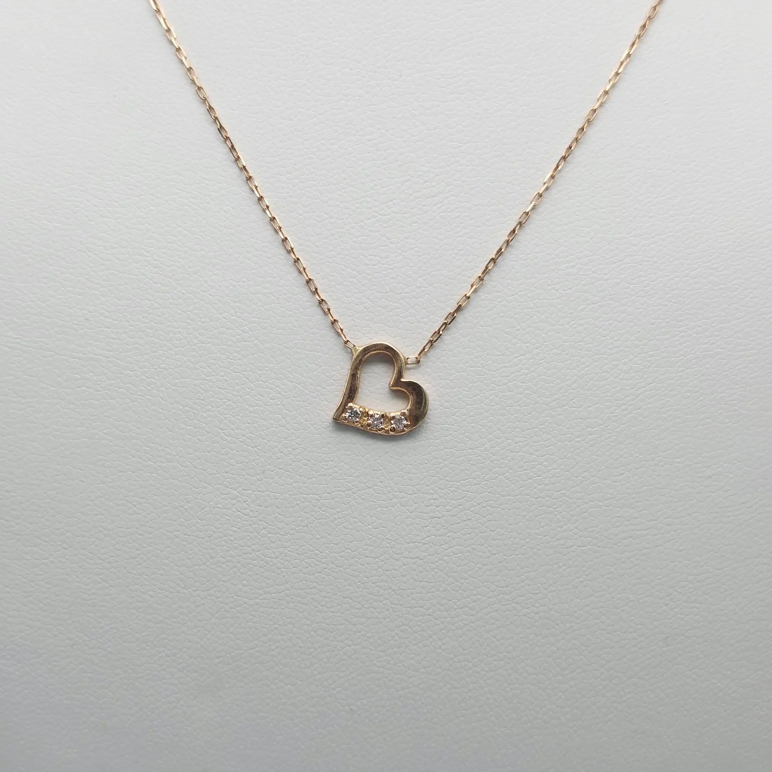 Heart Diamond Pendent Necklace