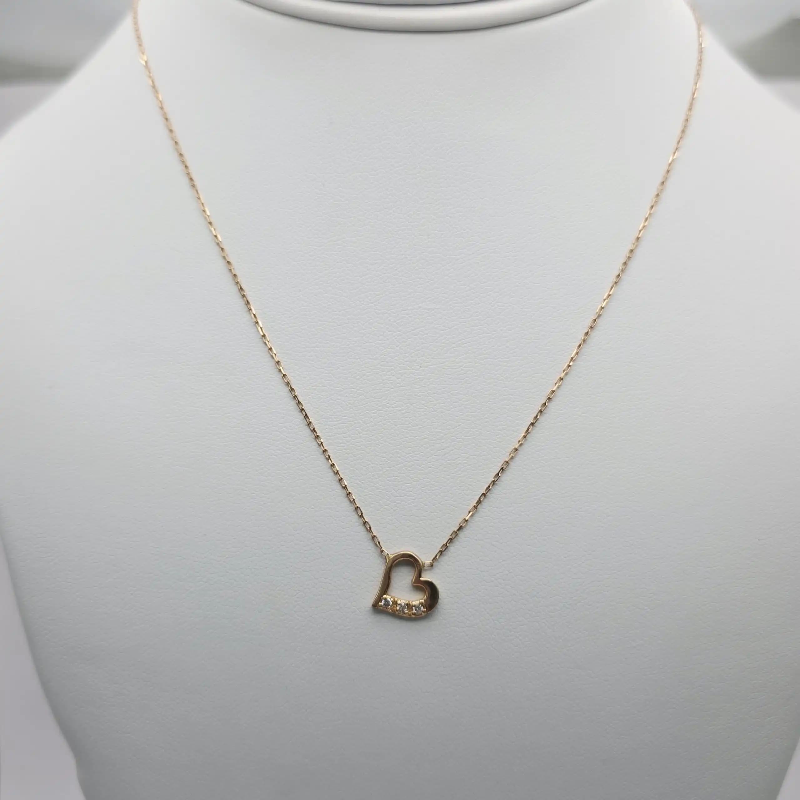 Heart Diamond Pendent Necklace