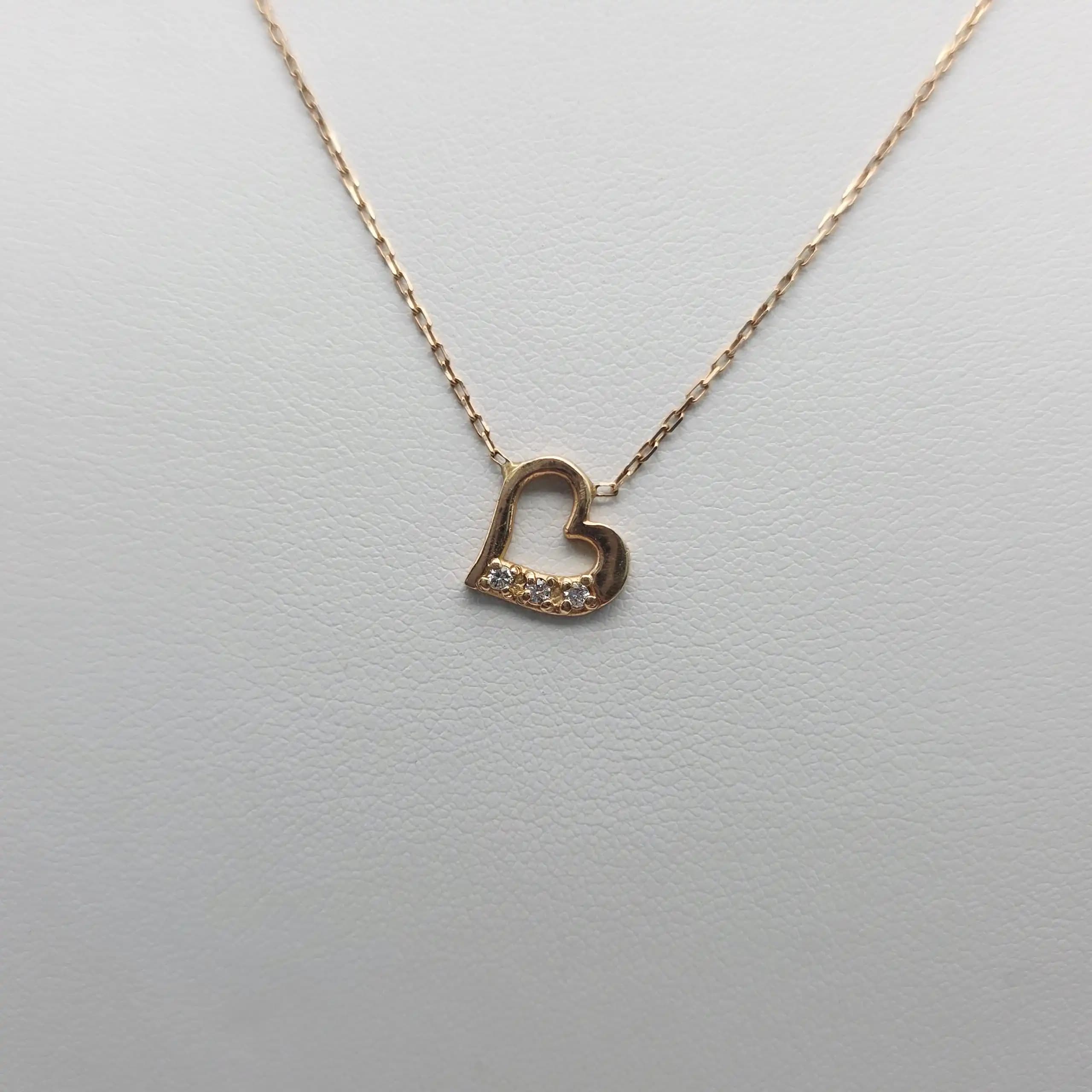 Heart Diamond Pendent Necklace