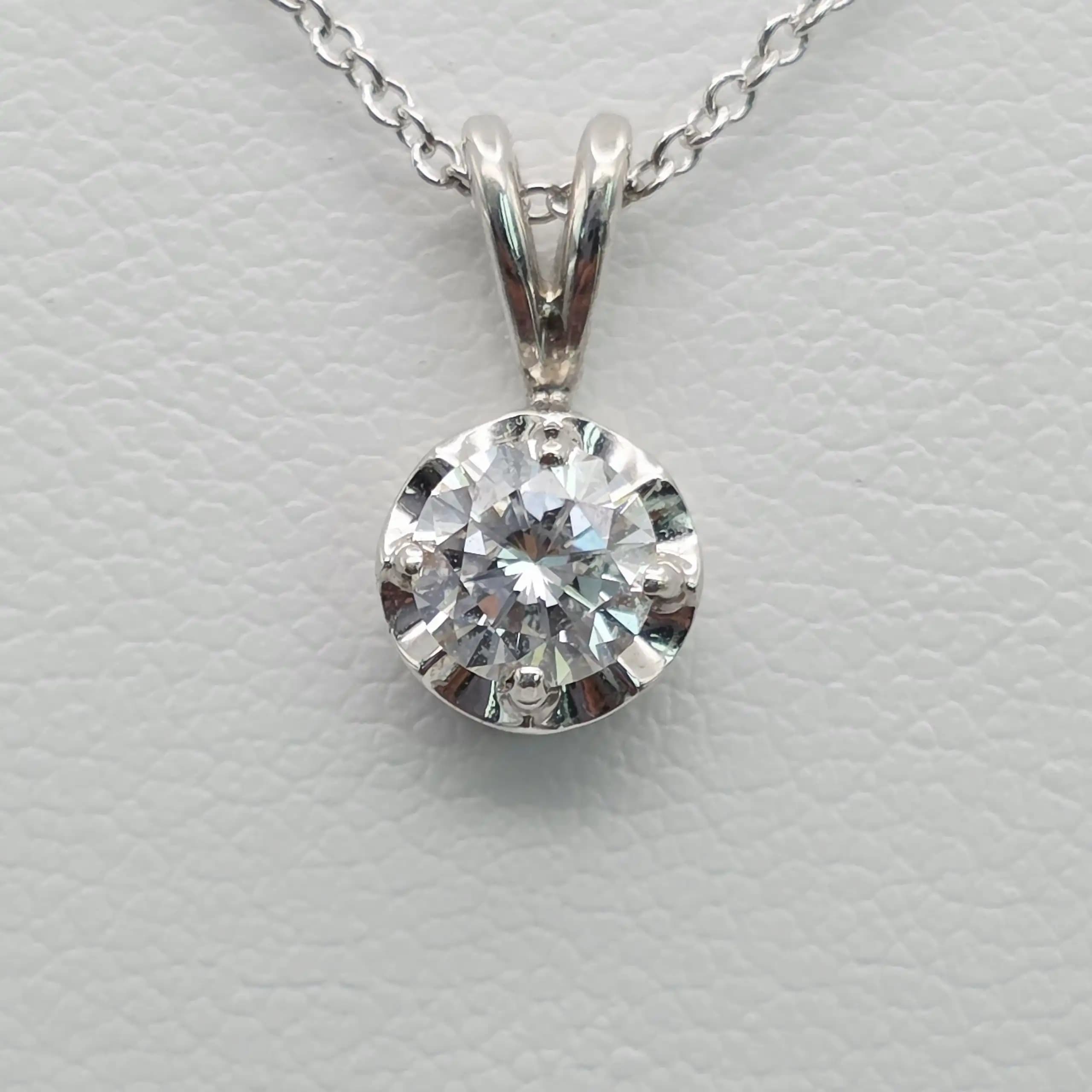 Diamond Solitaire Pendent Necklace