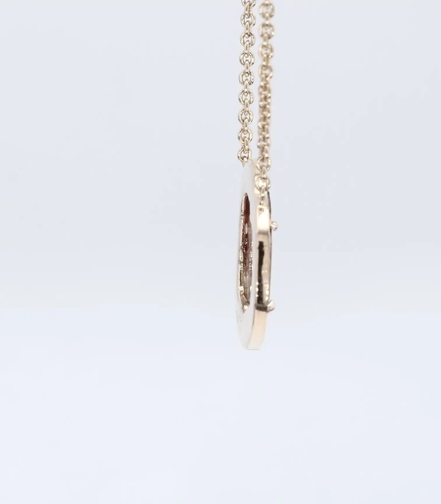1.50 cts natural diamond slice pendant necklace in 14K yellow gold