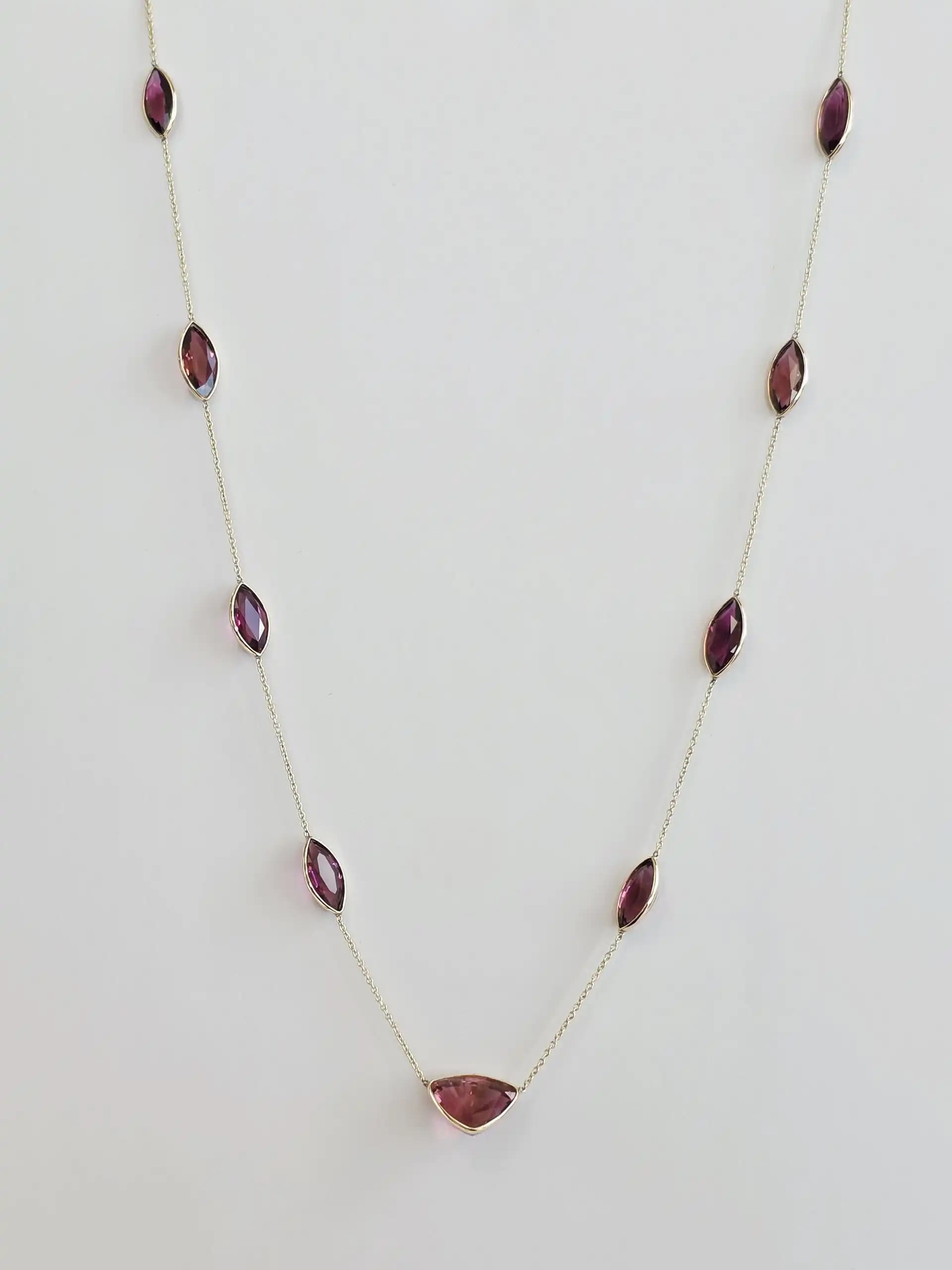 Tourmaline Station Necklace