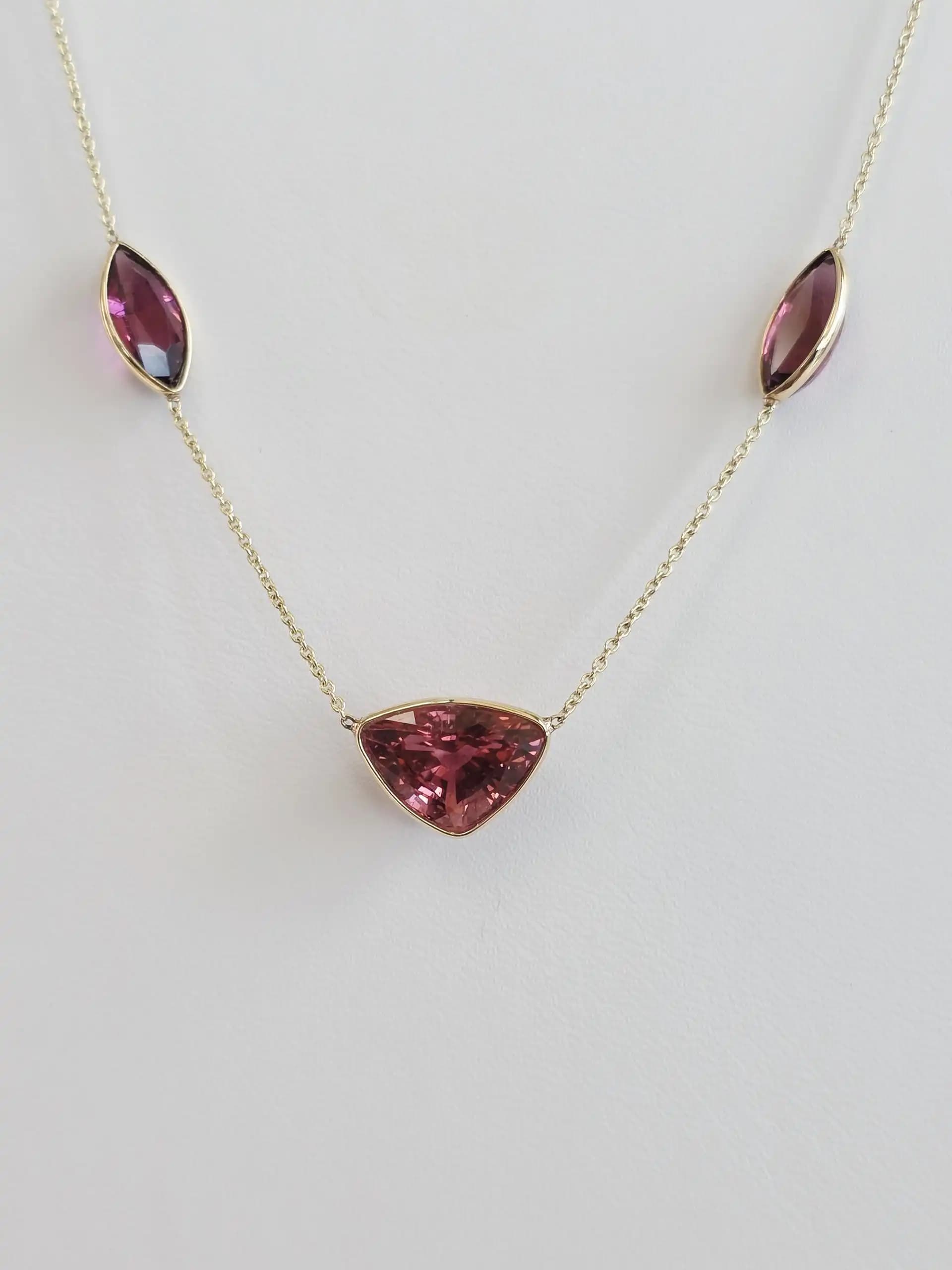 Tourmaline Station Necklace