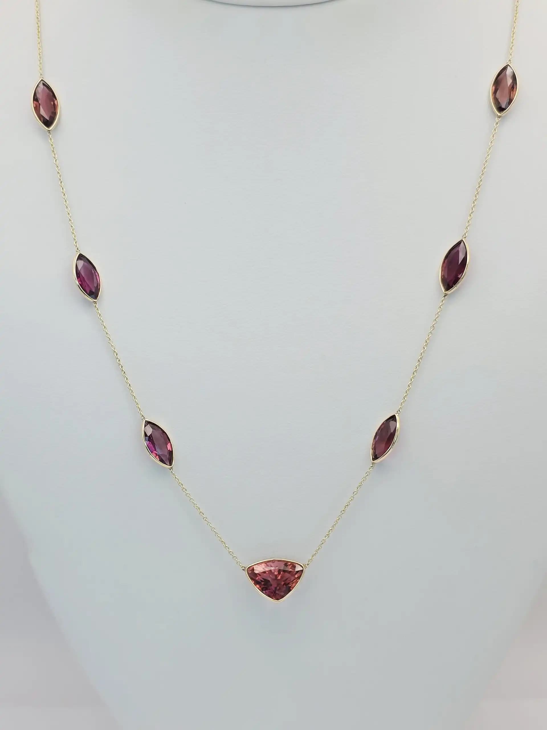 Tourmaline Station Necklace