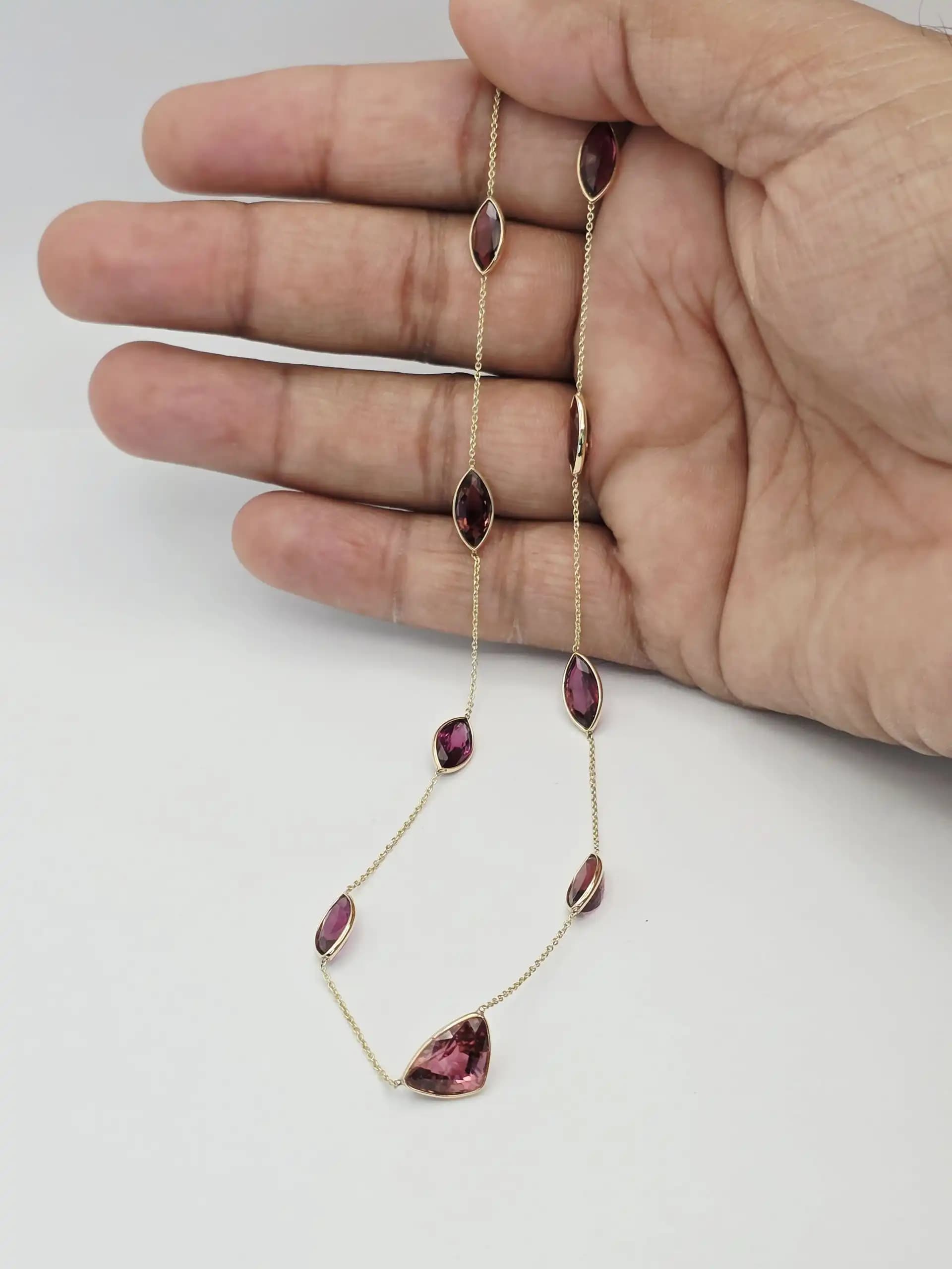Tourmaline Station Necklace
