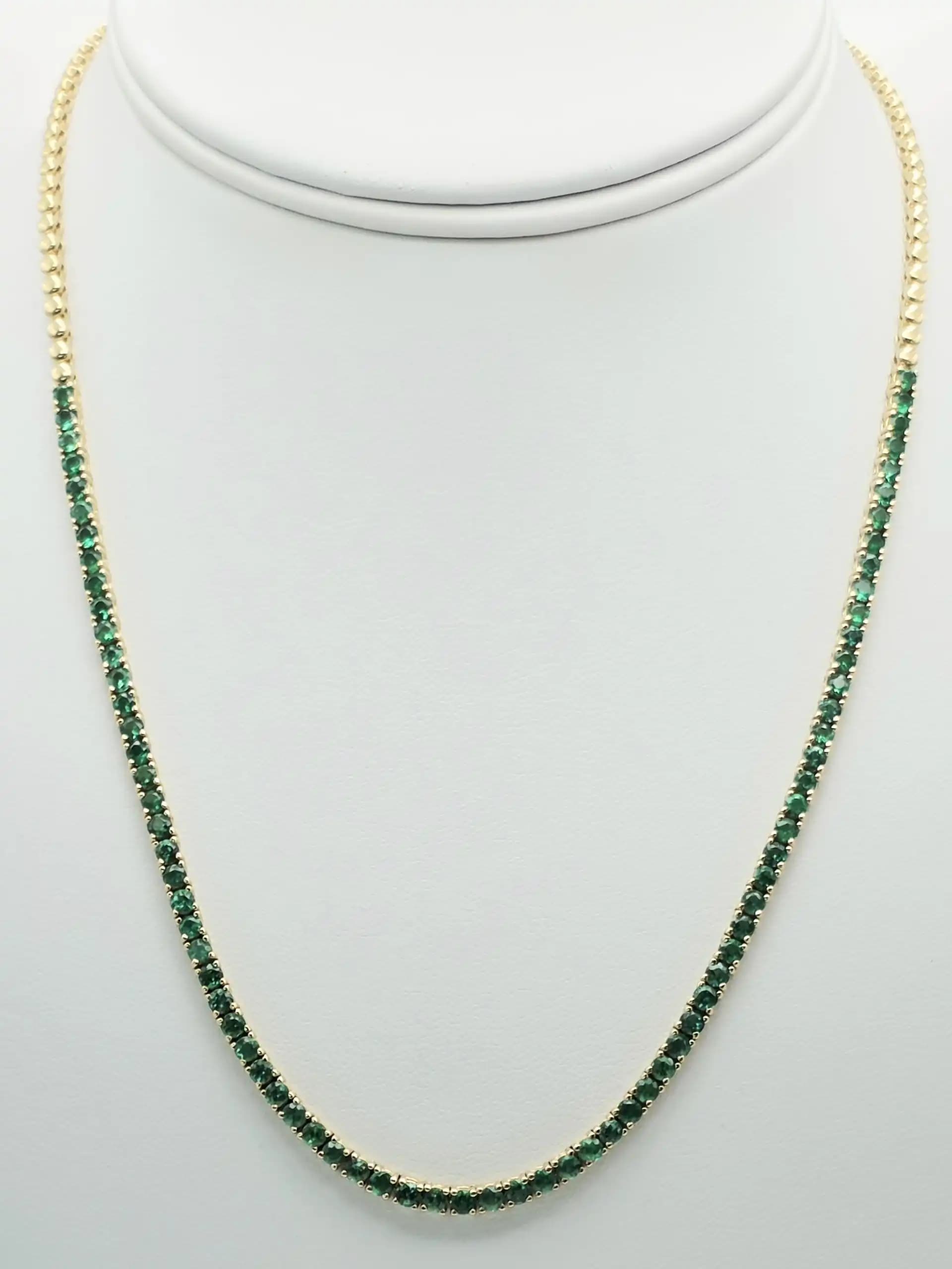 Emerald Tennis Necklace