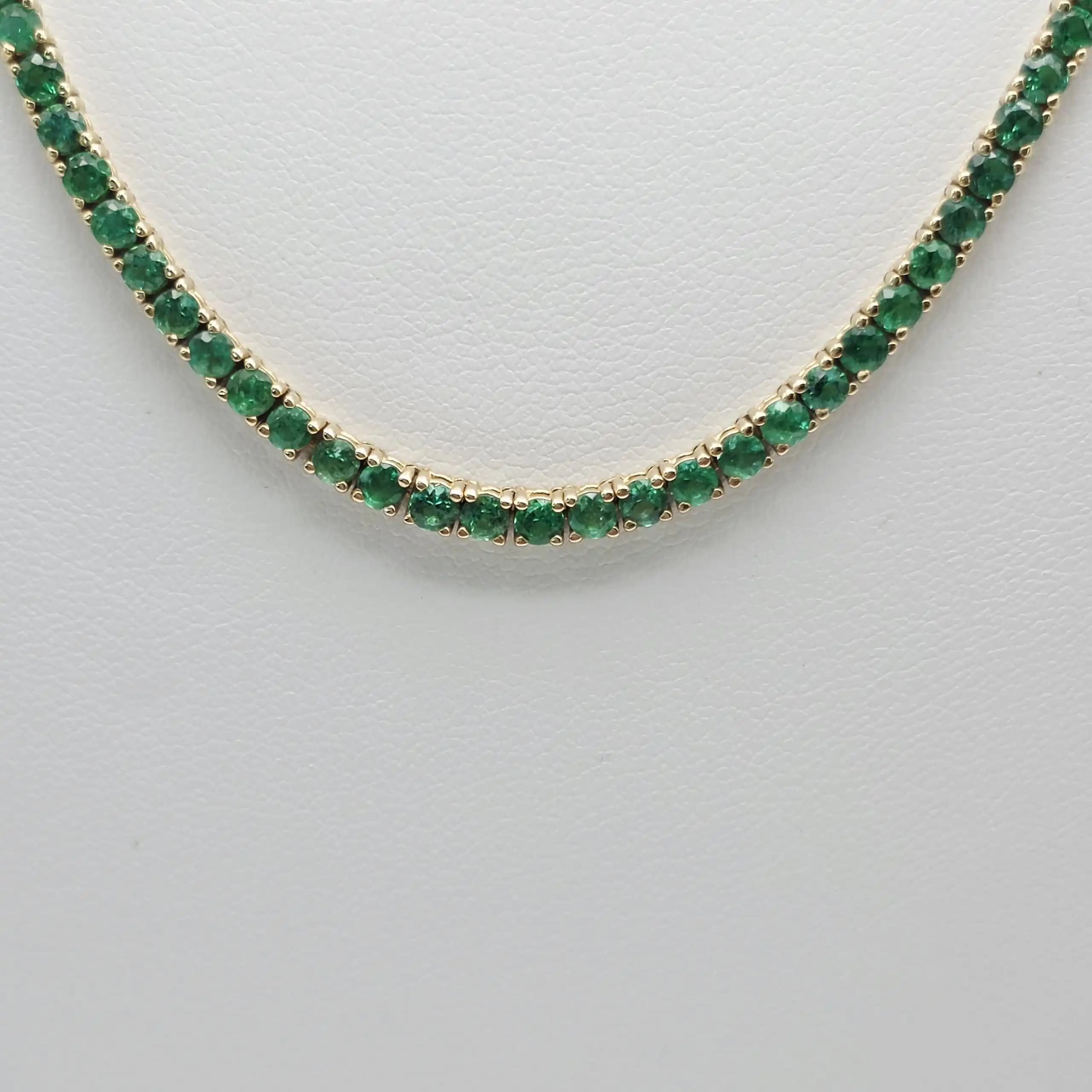 Emerald Tennis Necklace
