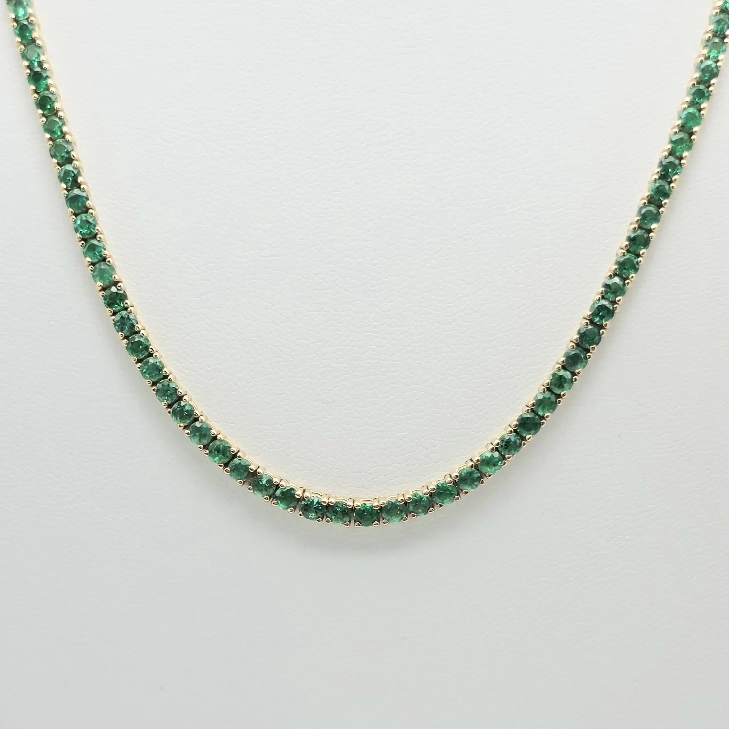 Emerald Tennis Necklace