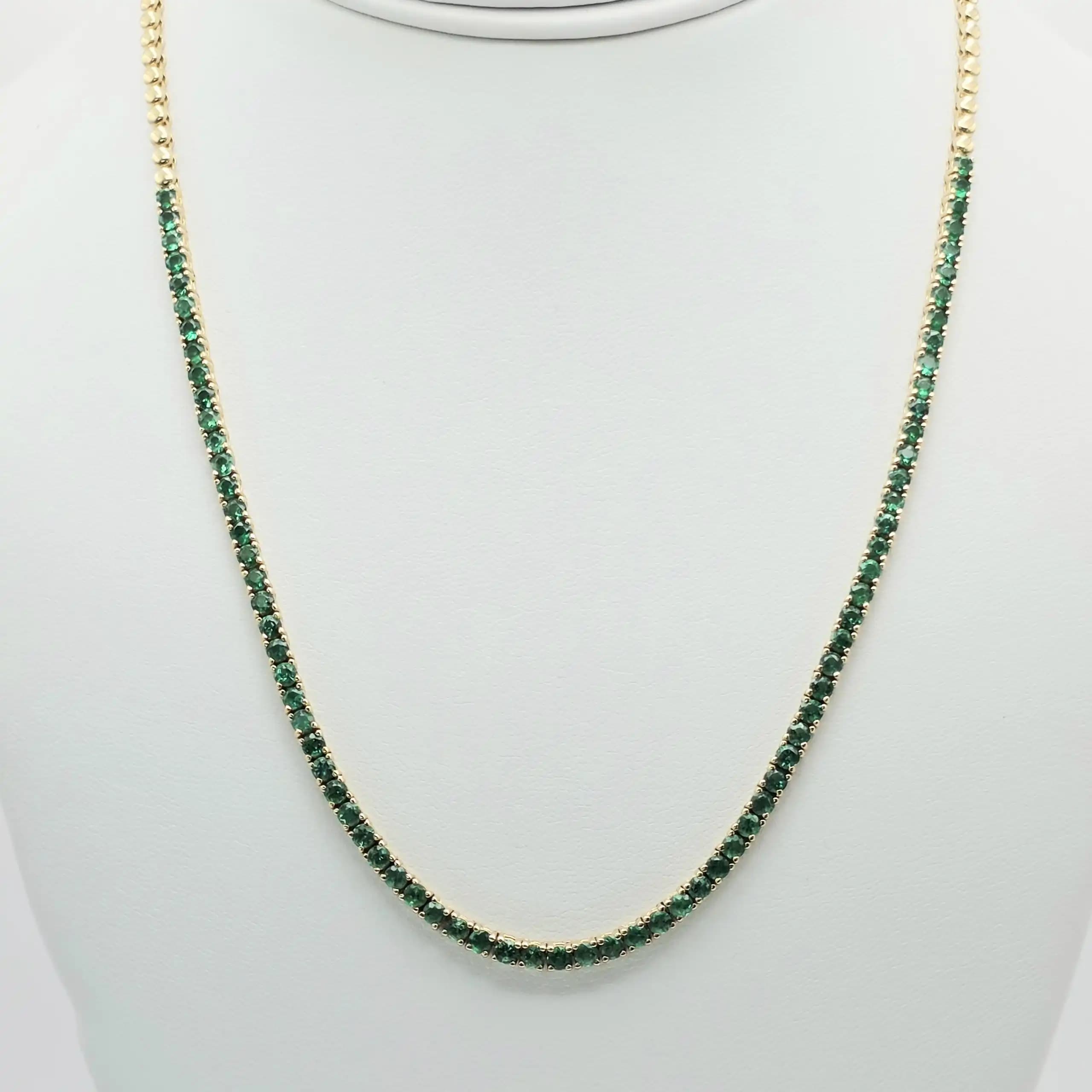 Emerald Tennis Necklace