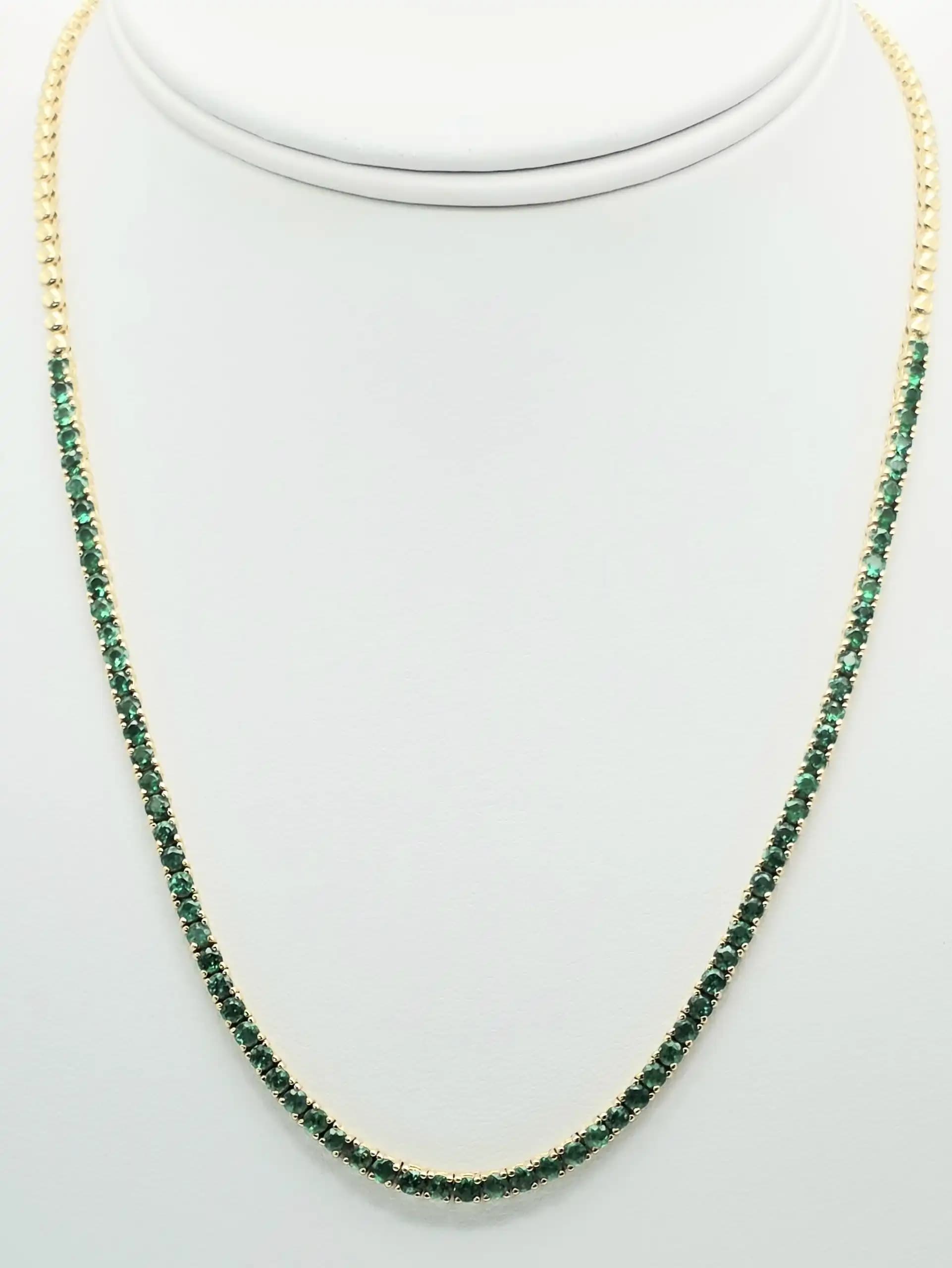 Emerald Tennis Necklace